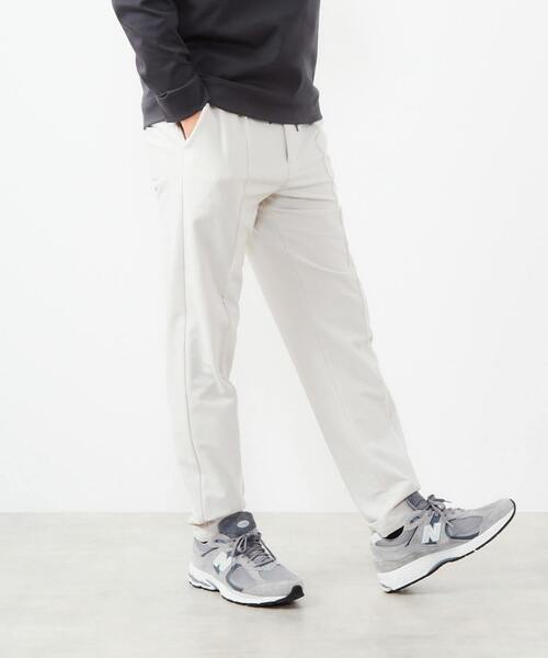 MEN'S MELROSE(メンズメルローズ)の「トリコットサッカーイージーテーパードパンツ(その他パンツ・メンズ・グレイッシュベージュ/チャコールグレー/ライトベージュ・3/4/2)」の1枚目の写真