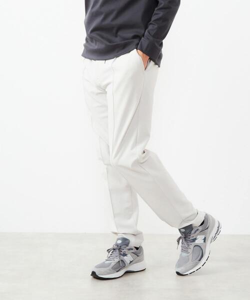 MEN'S MELROSE(メンズメルローズ)の「トリコットサッカーイージーテーパードパンツ(その他パンツ・メンズ・グレイッシュベージュ/チャコールグレー/ライトベージュ・3/4/2)」の10枚目の写真