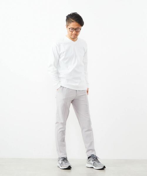 MEN'S MELROSE(メンズメルローズ)の「トリコットサッカーイージーテーパードパンツ(その他パンツ・メンズ・グレイッシュベージュ/チャコールグレー/ライトベージュ・3/4/2)」の15枚目の写真