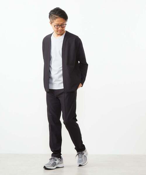 MEN'S MELROSE(メンズメルローズ)の「トリコットサッカーイージーテーパードパンツ(その他パンツ・メンズ・グレイッシュベージュ/チャコールグレー/ライトベージュ・3/4/2)」の19枚目の写真