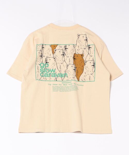 売れ筋商品|||go slow caravan ゴースローキャラバン USA/C スクエアLOGOバックプリントゆったりTEE 送料無料 ユニセックス M L ホワイト ブラック 刺繍 半袖 コットン 楽天市場】セール中 go slow caravan ゴースローキャラバン USA
