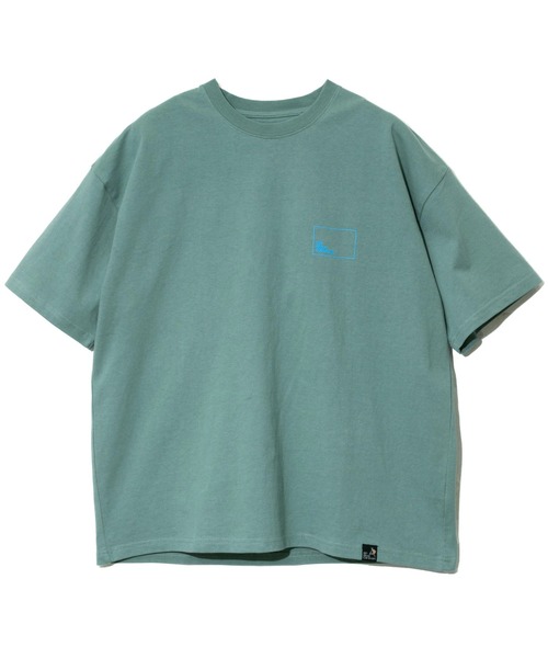 go slow caravan（ゴースローキャラバン）の「USA/C スクエアLOGOバックプリントゆったりTEE（Tシャツ/カットソー・メンズ・ミント/ホワイト/レッド/ブラック/ナチュラル・SMALL/MEDIUM/LARGE/X-LARGE）」の8枚目の写真