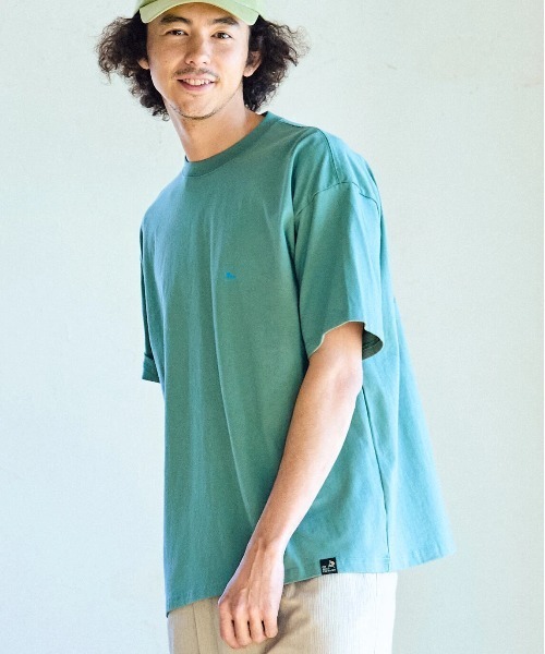 go slow caravan（ゴースローキャラバン）の「USA/C スクエアLOGOバックプリントゆったりTEE（Tシャツ/カットソー・メンズ・ミント/ホワイト/レッド/ブラック/ナチュラル・SMALL/MEDIUM/LARGE/X-LARGE）」の11枚目の写真