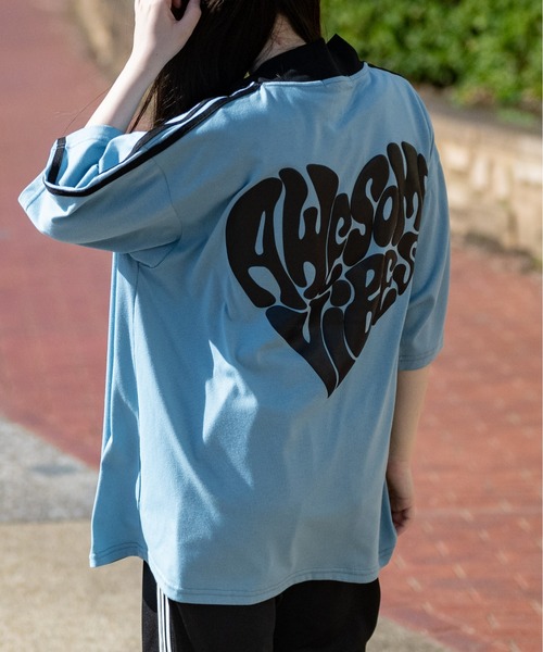 JOHN'S CLOSET（ジョンズクローゼット）の「【13】アソートパターン 半袖ハーフジップ（Tシャツ/カットソー・メンズ・ホワイト系その他3/ブラック系その他2/ホワイト系その他/ブラック系その他/ホワイト系その他2/ミント/ブルーグレー/オフホワイト/ブラック・LARGE/MEDIUM）」の8枚目の写真