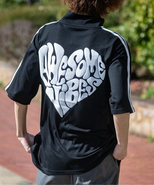 JOHN'S CLOSET（ジョンズクローゼット）の「【13】アソートパターン 半袖ハーフジップ（Tシャツ/カットソー・メンズ・ホワイト系その他3/ブラック系その他2/ホワイト系その他/ブラック系その他/ホワイト系その他2/ミント/ブルーグレー/オフホワイト/ブラック・LARGE/MEDIUM）」の5枚目の写真