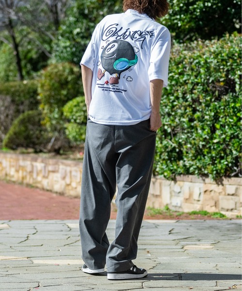 JOHN'S CLOSET（ジョンズクローゼット）の「【13】アソートパターン 半袖ハーフジップ（Tシャツ/カットソー・メンズ・ホワイト系その他3/ブラック系その他2/ホワイト系その他/ブラック系その他/ホワイト系その他2/ミント/ブルーグレー/オフホワイト/ブラック・LARGE/MEDIUM）」の19枚目の写真