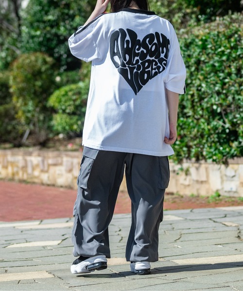 JOHN'S CLOSET（ジョンズクローゼット）の「【13】アソートパターン 半袖ハーフジップ（Tシャツ/カットソー・メンズ・ホワイト系その他3/ブラック系その他2/ホワイト系その他/ブラック系その他/ホワイト系その他2/ミント/ブルーグレー/オフホワイト/ブラック・LARGE/MEDIUM）」の21枚目の写真