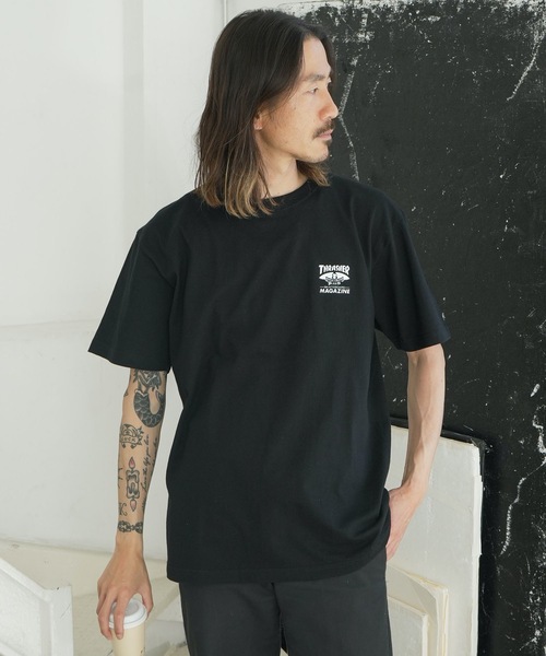 THRASHER（スラッシャー）の「Emblem S/S T-SHIRTS/スラッシャースタンダードシルエットバッグエンブレムプリント半袖Tシャツ（Tシャツ/カットソー・メンズ・ホワイト×ブラック/ブラック×ホワイト・MEDIUM/XX-LARGE/X-LARGE/LARGE）」の15枚目の写真