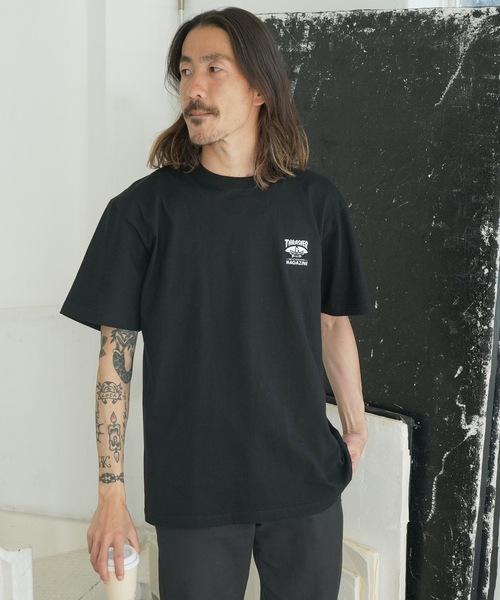THRASHER（スラッシャー）の「Emblem S/S T-SHIRTS/スラッシャースタンダードシルエットバッグエンブレムプリント半袖Tシャツ（Tシャツ/カットソー・メンズ・ホワイト×ブラック/ブラック×ホワイト・MEDIUM/XX-LARGE/X-LARGE/LARGE）」の16枚目の写真
