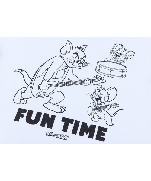 MEDICOM TOY LIFE ENTERTAINMENT（メディコムトイライフエンターテイメント）の「MLE＜TOM and JERRY＞ T-SHIRT_F (BAND)（Tシャツ/カットソー・メンズ・ホワイト・XX-LARGE/X-LARGE/LARGE/MEDIUM/SMALL）」の2枚目の写真