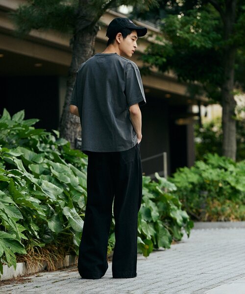 Snow Peak（スノーピーク）の「SNOW PEAK × JOURNAL STANDARD / 別注 Pigment Dyed Logo S/S Tshirt（Tシャツ/カットソー・メンズ・アイボリー/サックスブルー/ライトグレー/ピンク/ネイビー/ブラック系その他・MEDIUM/LARGE/X-LARGE）」の9枚目の写真