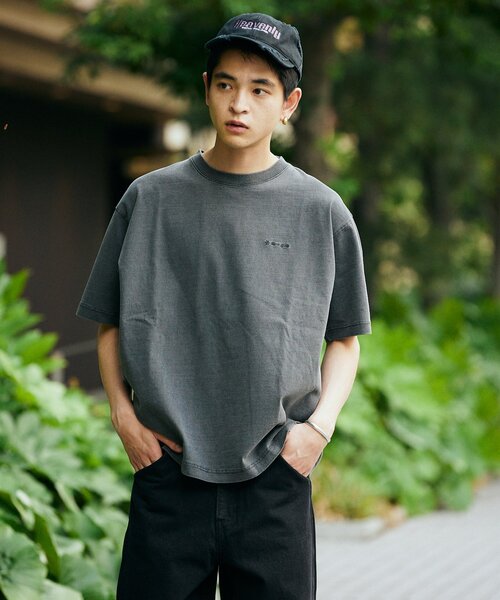 Snow Peak（スノーピーク）の「SNOW PEAK × JOURNAL STANDARD / 別注 Pigment Dyed Logo S/S Tshirt（Tシャツ/カットソー・メンズ・アイボリー/サックスブルー/ライトグレー/ピンク/ネイビー/ブラック系その他・MEDIUM/LARGE/X-LARGE）」の10枚目の写真