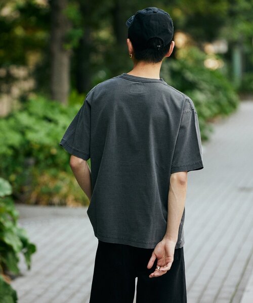 Snow Peak（スノーピーク）の「SNOW PEAK × JOURNAL STANDARD / 別注 Pigment Dyed Logo S/S Tshirt（Tシャツ/カットソー・メンズ・アイボリー/サックスブルー/ライトグレー/ピンク/ネイビー/ブラック系その他・MEDIUM/LARGE/X-LARGE）」の11枚目の写真