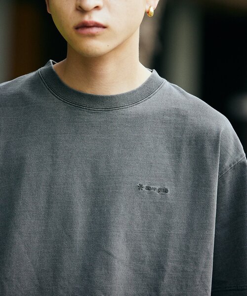 Snow Peak（スノーピーク）の「SNOW PEAK × JOURNAL STANDARD / 別注 Pigment Dyed Logo S/S Tshirt（Tシャツ/カットソー・メンズ・アイボリー/サックスブルー/ライトグレー/ピンク/ネイビー/ブラック系その他・MEDIUM/LARGE/X-LARGE）」の13枚目の写真