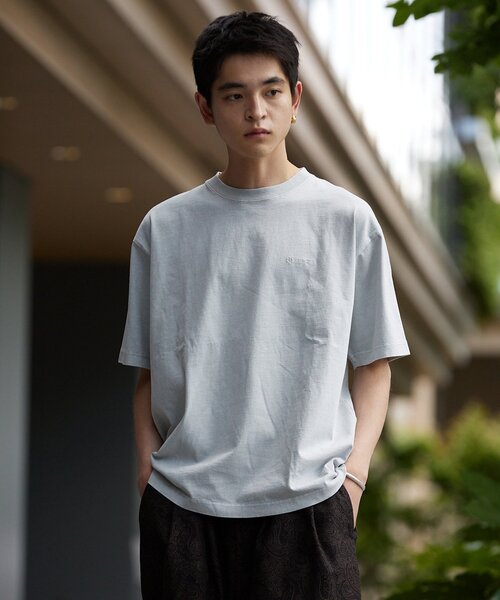 Snow Peak（スノーピーク）の「SNOW PEAK × JOURNAL STANDARD / 別注 Pigment Dyed Logo S/S Tshirt（Tシャツ/カットソー・メンズ・アイボリー/サックスブルー/ライトグレー/ピンク/ネイビー/ブラック系その他・MEDIUM/LARGE/X-LARGE）」の15枚目の写真