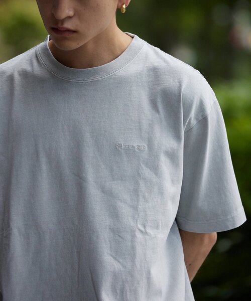 Snow Peak（スノーピーク）の「SNOW PEAK × JOURNAL STANDARD / 別注 Pigment Dyed Logo S/S Tshirt（Tシャツ/カットソー・メンズ・アイボリー/サックスブルー/ライトグレー/ピンク/ネイビー/ブラック系その他・MEDIUM/LARGE/X-LARGE）」の18枚目の写真