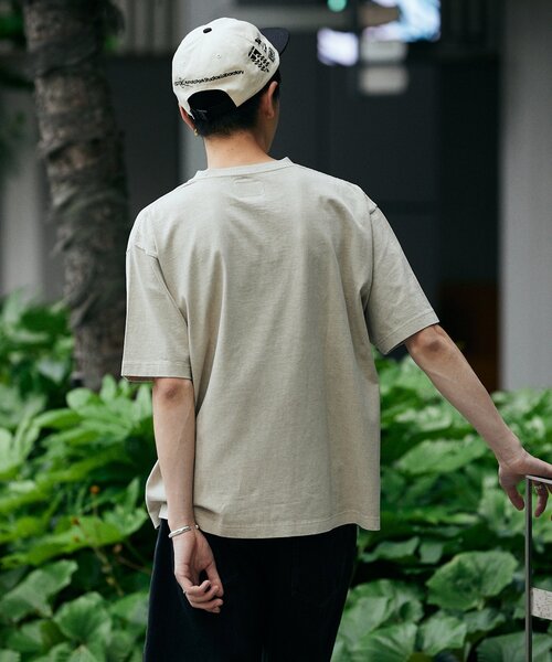 Snow Peak（スノーピーク）の「SNOW PEAK × JOURNAL STANDARD / 別注 Pigment Dyed Logo S/S Tshirt（Tシャツ/カットソー・メンズ・アイボリー/サックスブルー/ライトグレー/ピンク/ネイビー/ブラック系その他・MEDIUM/LARGE/X-LARGE）」の21枚目の写真