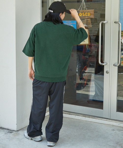 U.S. POLO ASSN.(ユーエスポロアッスン)の「U.S. POLO ASSN. /ユーエスポロアッスン 別注ワンポイント刺繍 ハーフジップ半袖プルオーバー(Tシャツ/カットソー・メンズ・ネイビー系/グレー系/ブラック系/グリーン系/ベージュ系/ホワイト系・L/M)」の15枚目の写真