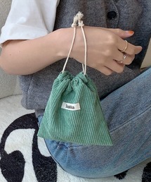 Pochi Pouch（ポチポーチ）の「Pochi Pouch/コーデュロイ 巾着 ミニ ポーチ（ポーチ）」
