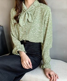 シフォン シャツブラウス レディース