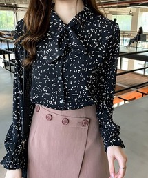 シフォン シャツブラウス レディース