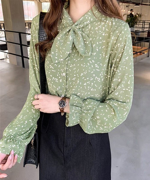 Miniministore(ミニミニストア)の「シフォン シャツブラウス レディース(シャツ/ブラウス・レディース・ブラック/ミント/ホワイト・M/XL/L)」の15枚目の写真