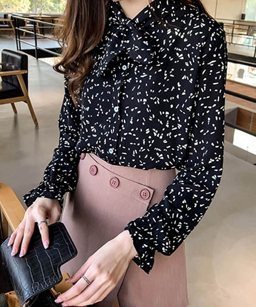 Miniministore(ミニミニストア)の「シフォン シャツブラウス レディース(シャツ/ブラウス・レディース・ブラック/ミント/ホワイト・M/XL/L)」の6枚目の写真