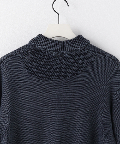 PULP/417EDIFICE（パルプフォーワンセブンエディフィス）の「ブロックメッシュ ニットポロシャツ（ニット/セーター・メンズ・スミクロ/バーガンディー・MEDIUM/LARGE）」の22枚目の写真