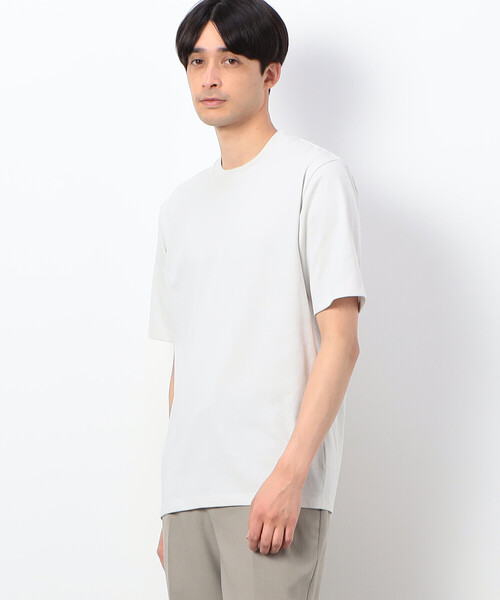 COMME CA ISM(コムサイズム)の「【接触冷感機能】Feel-Cool ジャケットTシャツ(Tシャツ/カットソー・メンズ・グレー/ブラック/ホワイト・SMALL/MEDIUM/LARGE/X-LARGE)」の6枚目の写真