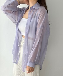 オーバーサイズシアーシャツ