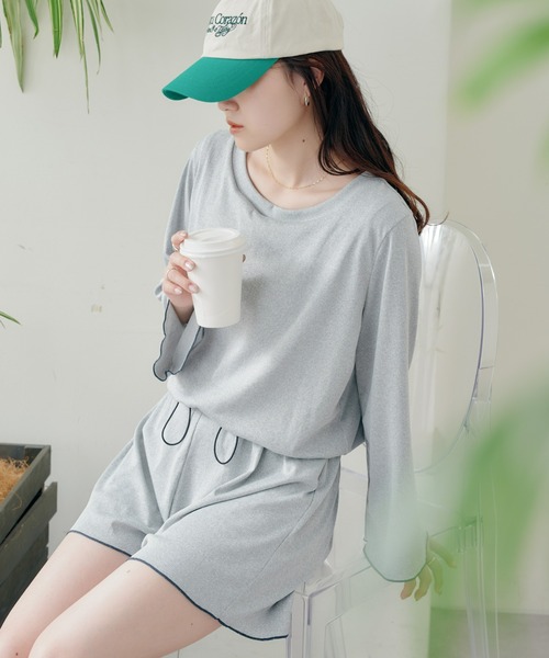 CIAOPANIC TYPY（チャオパニックティピー）の「配色メロウリブオールインワン2点SET（水着・レディース・ブラック/グレー/サックスブルー・MEDIUM/LARGE）」の20枚目の写真