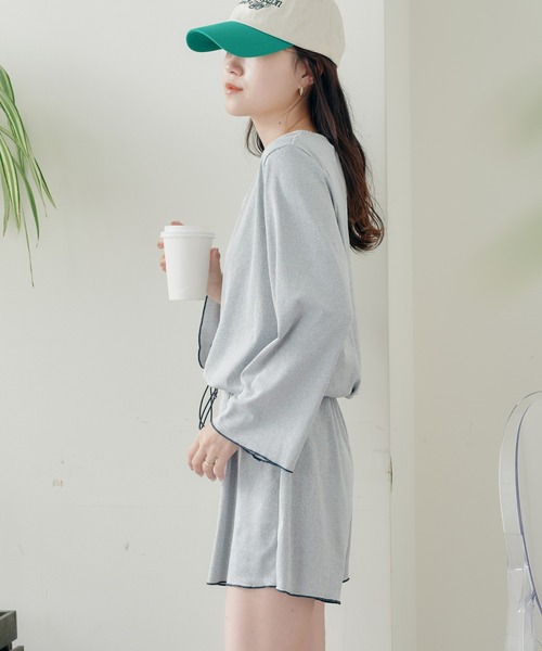 CIAOPANIC TYPY（チャオパニックティピー）の「配色メロウリブオールインワン2点SET（水着・レディース・ブラック/グレー/サックスブルー・MEDIUM/LARGE）」の18枚目の写真