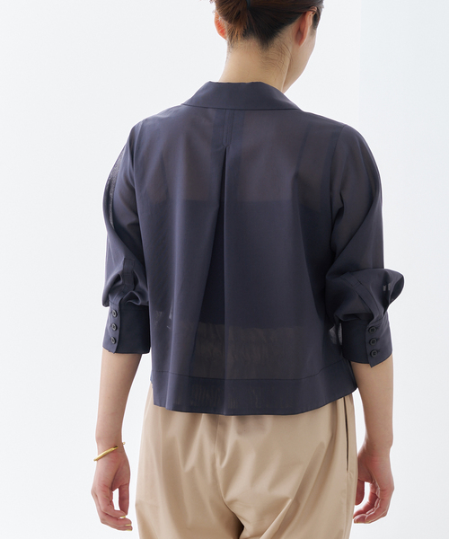 美品✨ヴェルメイユパーイエナ IENA コットン 2WAYオーバーブラウス 紺黒 美品✨ヴェルメイユパーイエナ IENA コットン 2WAYオーバー