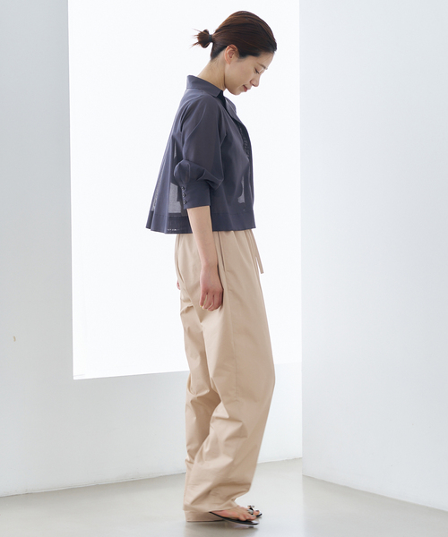 VERMEIL par iena 洗えるぺプラムトップス　白 VERMEIL par iena（ヴェルメイユパーイエナ）の「コットンボイル