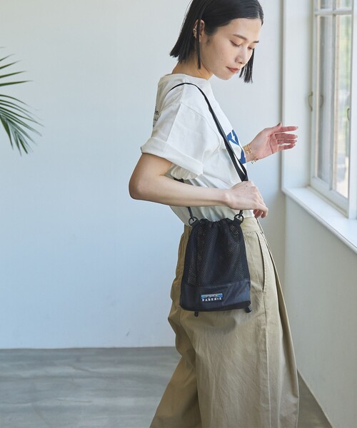 coen（コーエン）の「＜PARKNIK＞メッシュ巾着バッグ（ショルダーバッグ・レディース・ブラック/その他1/コバルトブルー・FREE）」の4枚目の写真