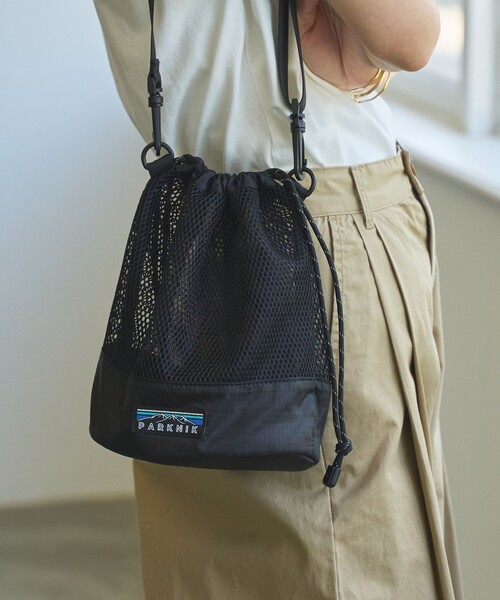 coen（コーエン）の「＜PARKNIK＞メッシュ巾着バッグ（ショルダーバッグ・レディース・ブラック/その他1/コバルトブルー・FREE）」の5枚目の写真