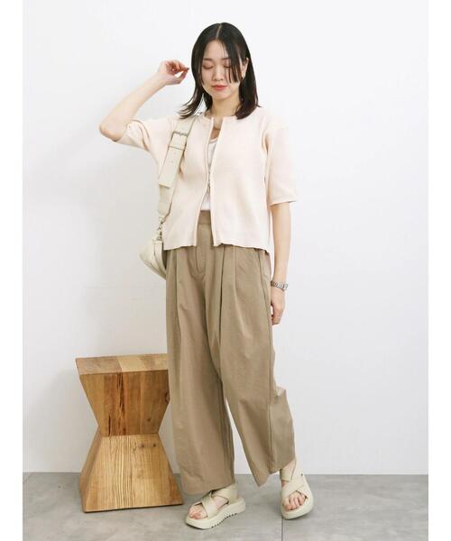 Samansa Mos2 blue（サマンサモスモスブルー）の「裾ダーツコクーンパンツ（その他パンツ・レディース・ミント/チャコールグレー/モカ・F）」の15枚目の写真