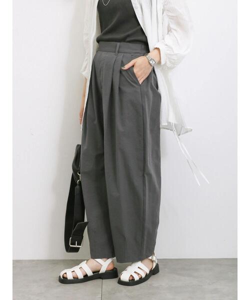 Samansa Mos2 blue（サマンサモスモスブルー）の「裾ダーツコクーンパンツ（その他パンツ・レディース・ミント/チャコールグレー/モカ・F）」の20枚目の写真