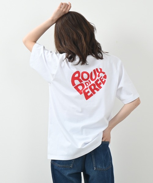 Felt-Maglietta（フェルトマリエッタ）の「[ROUXDI PERFE ルゥディパフィー]ハート柄ロゴプリントTシャツ（Tシャツ/カットソー・メンズ・ホワイト・MEDIUM/LARGE/X-LARGE）」の7枚目の写真