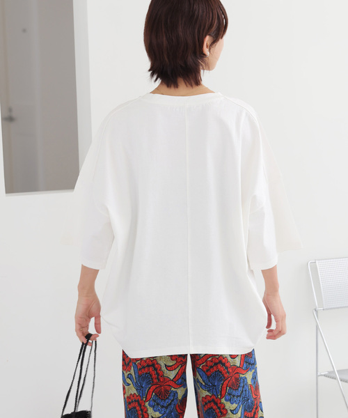 JOURNAL STANDARD relume(ジャーナルスタンダード レリューム)の「《追加》タックコクーンプルオーバー(Tシャツ/カットソー・レディース・ホワイト/ライトグレー/モスグリーン/ブラック系その他・FREE)」の10枚目の写真