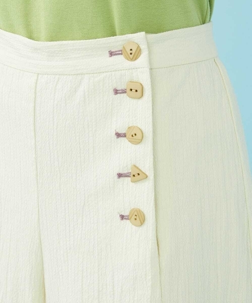 Jocomomola（ホコモモラ）の「Guijarro ワイドパンツ（その他パンツ・レディース・アイボリー/マスタード・40/42）」の3枚目の写真