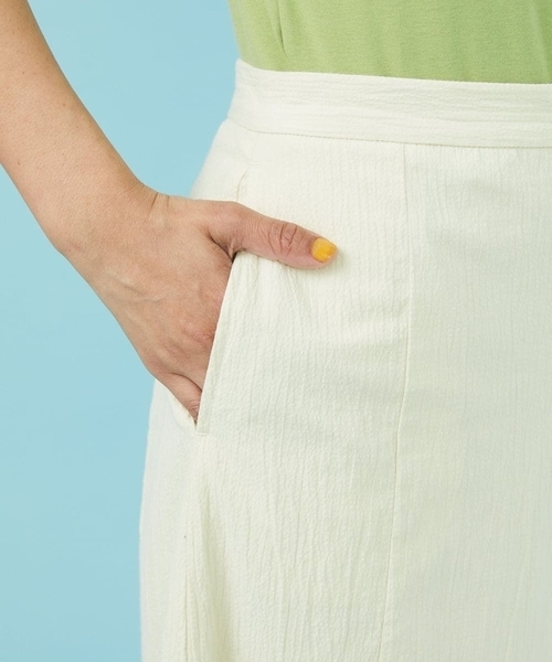 Jocomomola（ホコモモラ）の「Guijarro ワイドパンツ（その他パンツ・レディース・アイボリー/マスタード・40/42）」の4枚目の写真