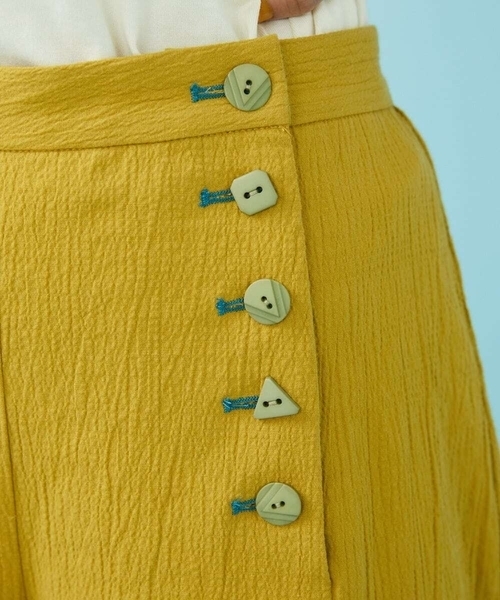Jocomomola（ホコモモラ）の「Guijarro ワイドパンツ（その他パンツ・レディース・アイボリー/マスタード・40/42）」の14枚目の写真