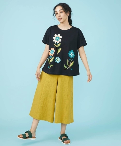 Jocomomola（ホコモモラ）の「Guijarro ワイドパンツ（その他パンツ・レディース・アイボリー/マスタード・40/42）」の18枚目の写真