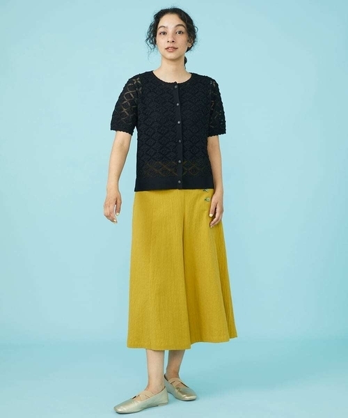 Jocomomola（ホコモモラ）の「Guijarro ワイドパンツ（その他パンツ・レディース・アイボリー/マスタード・40/42）」の20枚目の写真