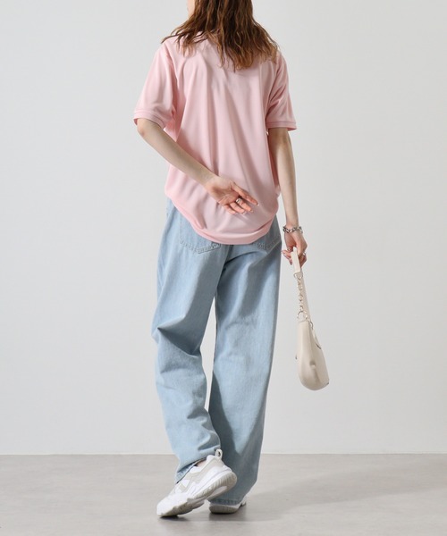 atONE(アットワン)の「atONE ベーシックドライポロシャツ(ポリジン加工)(ポロシャツ・レディース・ブラック/ライトピンク/ネイビー/ホワイト/イエロー系・LL/L/M)」の19枚目の写真