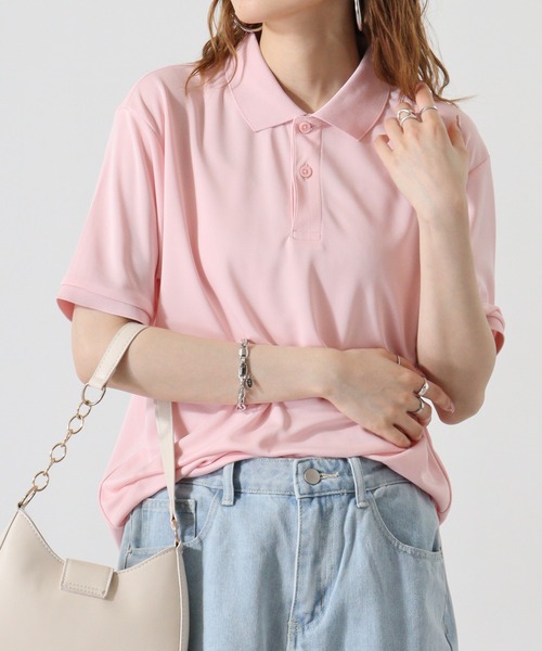 atONE(アットワン)の「atONE ベーシックドライポロシャツ(ポリジン加工)(ポロシャツ・レディース・ブラック/ライトピンク/ネイビー/ホワイト/イエロー系・LL/L/M)」の22枚目の写真