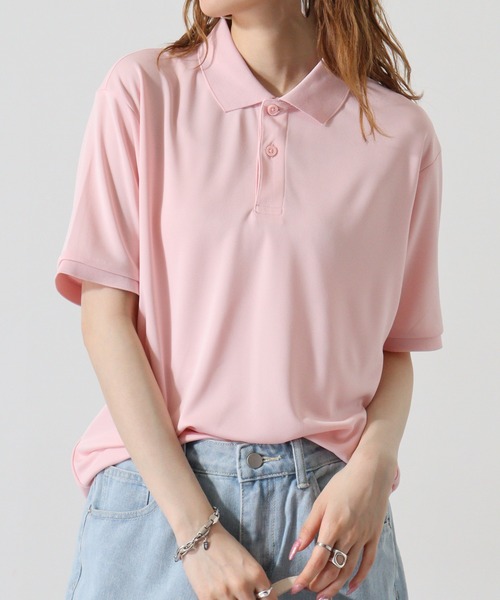 atONE(アットワン)の「atONE ベーシックドライポロシャツ(ポリジン加工)(ポロシャツ・レディース・ブラック/ライトピンク/ネイビー/ホワイト/イエロー系・LL/L/M)」の21枚目の写真