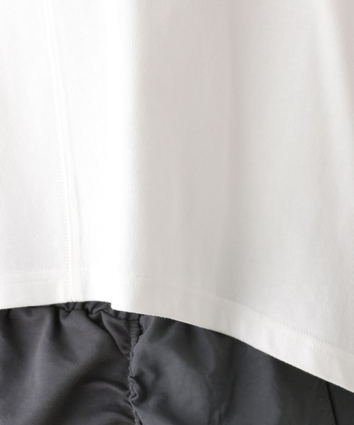 LEPSIM（レプシィム）の「テントラインショートT　117948（Tシャツ/カットソー・レディース・オフホワイト/チャコールグレー/イエロー・FREE）」の7枚目の写真