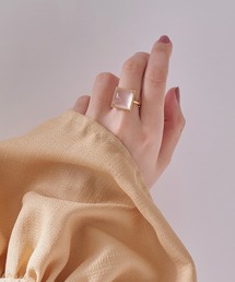 JUPITER（ジュピター）の「【K18】天然石リング/ローズクォーツ